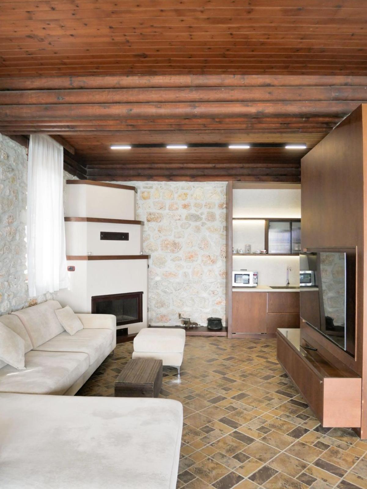 Seaside Duplex Stone Villa Qeparo Esterno foto